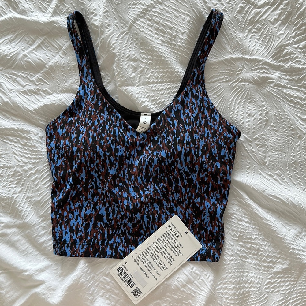 Lululemon Align Tank Size 4 NWT Brown and Blue